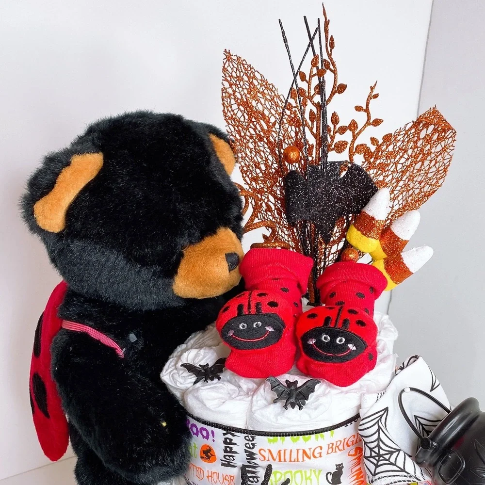Halloween Diaper Cake, Neutral Diaper Cake